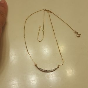 Jewelry - 14k yellow gold necklace with curve bar pendant Jewelry - 14k yellow gold necklace with curve bar pendant